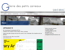 Tablet Screenshot of galeriedespetitscarreaux.com